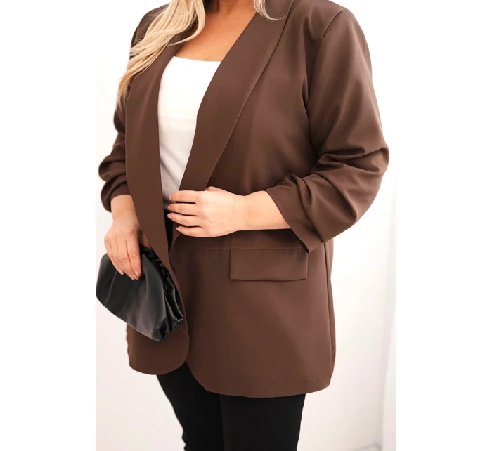 Dámská model 21486141 Plus Size hnědá - K-Fashion
