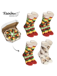 Skarpetki Rainbow Socks Pizza 4 Pary Wegetariańska