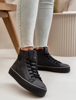 Dámské Zateplené Tenisky Z Eko Kůže Big Star model 21669526 Černé - Big Star Shoes