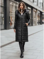 Dámská přechodná bunda prošívaná s kapucí černá Dstreet model 21995327 - FashionStreet