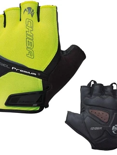 Rukavice CHIBA Gel Premium XL v neonově žluté barvě