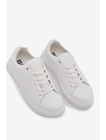 Trampki Sneakersy Męskie Z Eko Skóry Big Star OO174118 Białe