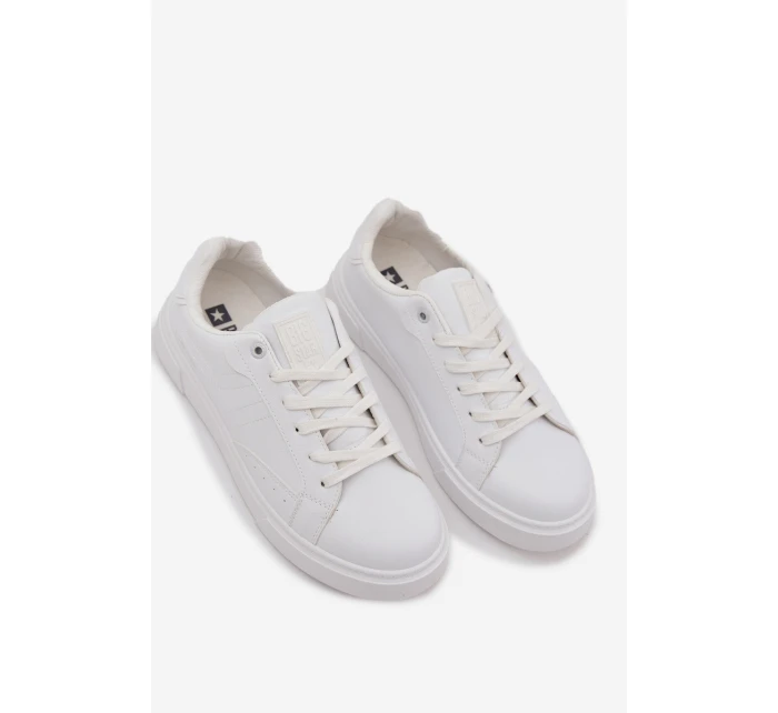 Trampki Sneakersy Męskie Z Eko Skóry Big Star OO174118 Białe