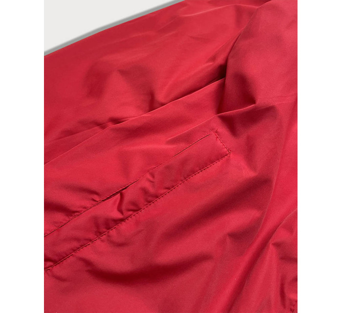 Tmavo modro-červená obojstranná dámska prešívaná bunda (MHM-W589)
