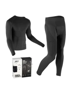 BTZ0060 PÁNSKA ČIERNA SÚPRAVA TERMOPRÁDLA 2XL/3XL RAGNAR NILS