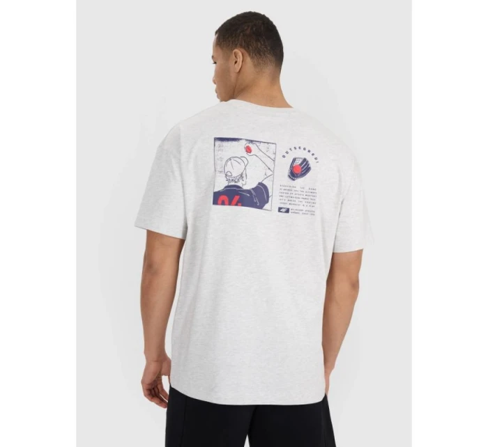 Pánské tričko oversize s potiskem model 21736351 - 4F Pánské tričko oversize s potiskem model 21736351 - 4F