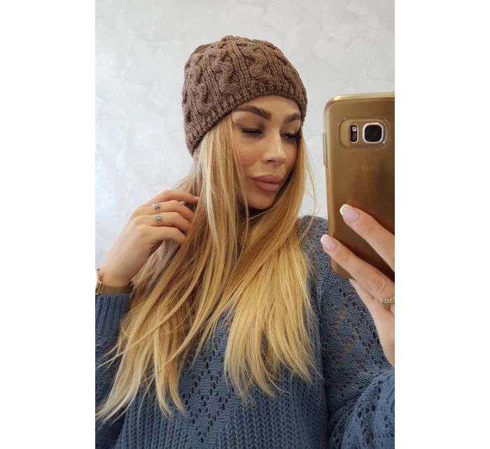 Fleecová čiapka Teresa K285 mocca Fleecová čiapka Teresa K285 mocca