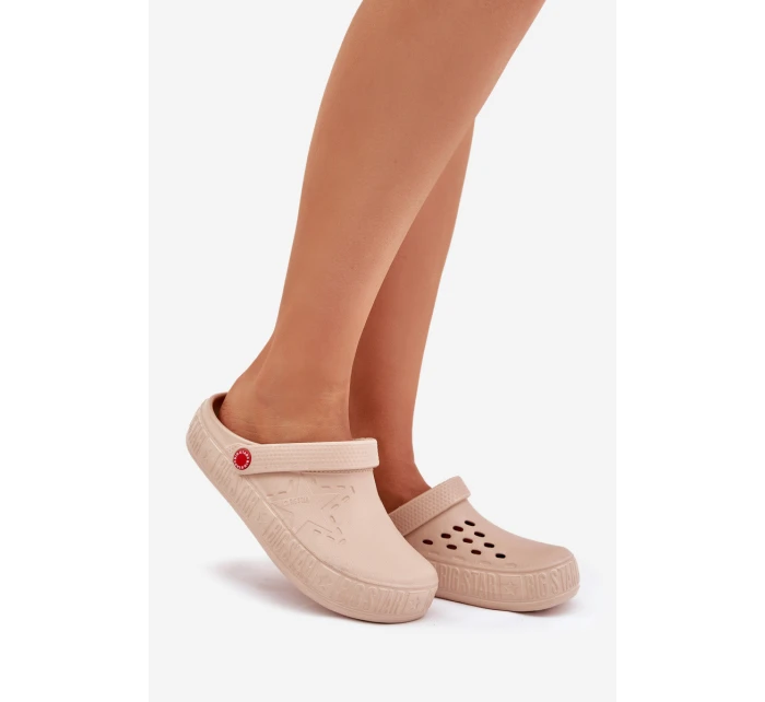 Dámské Lehké Pantofle Big Star model 21682541 Béžové - Big Star Shoes