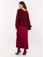 Spódnica MI SD model 21724599 bordowy - FPrice