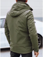 Pánská zimní bunda s kapucí zelená Dstreet model 21980795 - FashionStreet