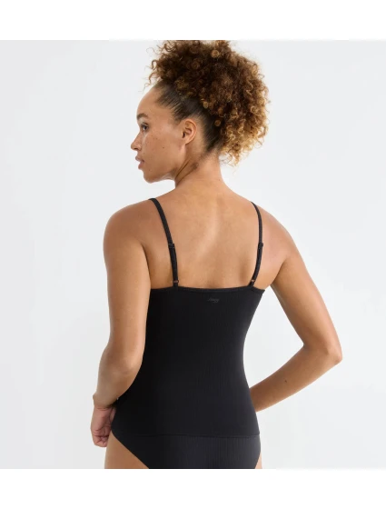 sloggi GO Ribbed Spaghetti Top - BLACK - SLOGGI BLACK - SLOGGI sloggi GO Ribbed Spaghetti Top - BLACK - SLOGGI BLACK - SLOGGI