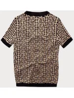 Čierna dámska pletená blúzka s krátkymi rukávmi (009) Čierna dámska pletená blúzka s krátkymi rukávmi (009)