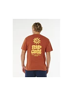 Pánske tričko RIP CURL Pacific Rinse Glass Off Tee, hnedé Pánske tričko RIP CURL Pacific Rinse Glass Off Tee, hnedé