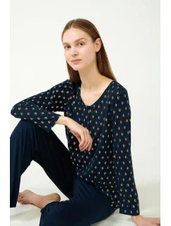 Vamp - Pyžamo so zlatou potlačou 21011 - Vamp