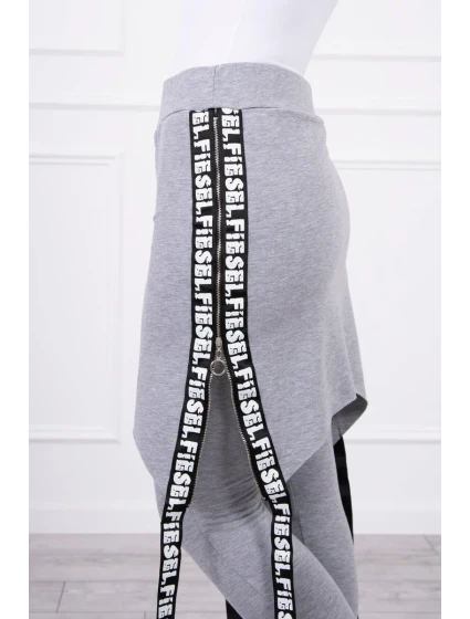 s nápisem šedý model 18743246 - K-Fashion
