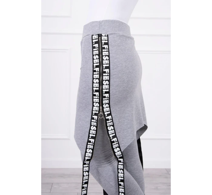 s nápisem šedý model 18743246 - K-Fashion