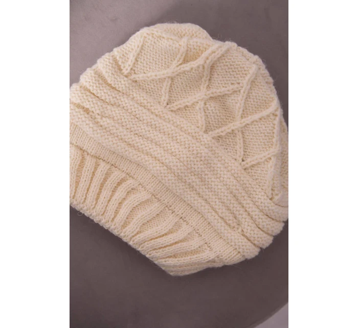 Dámská čepice  ecru model 18751603 - K-Fashion