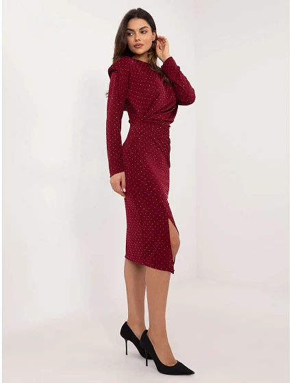 Šaty DHJ SK model 20590164 vínové - FPrice