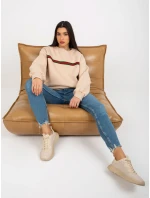 Dámska mikina EM BL 760.01 béžová - FPrice Dámska mikina EM BL 760.01 béžová - FPrice