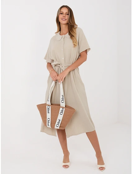 Šaty MI SK 3426.91 béžové