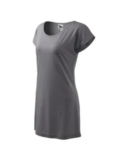 Love tričko/šaty dámske oceľovo šedé