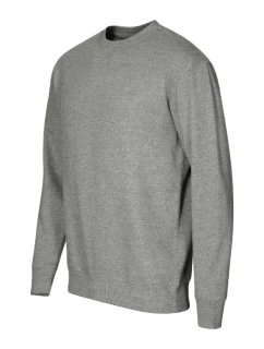 Crew mikina unisex tmavě šedý melír