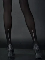 Pančuchy Dream s kamienkami Dream black - Noq