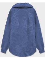 Krátky modrý prehoz cez oblečenie typu alpaka (CJ65)