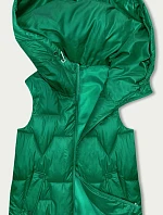 Dámska mikina bez rukávov zelená (B8171-82)