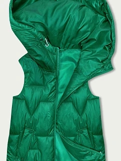 Zelená dámská vesta s kapucí model 18838470 - S'WEST