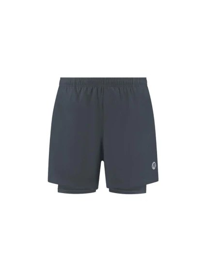 Rogelli pánske šortky 2v1 ESSENTIAL šedé 2XL Rogelli pánske šortky 2v1 ESSENTIAL šedé 2XL