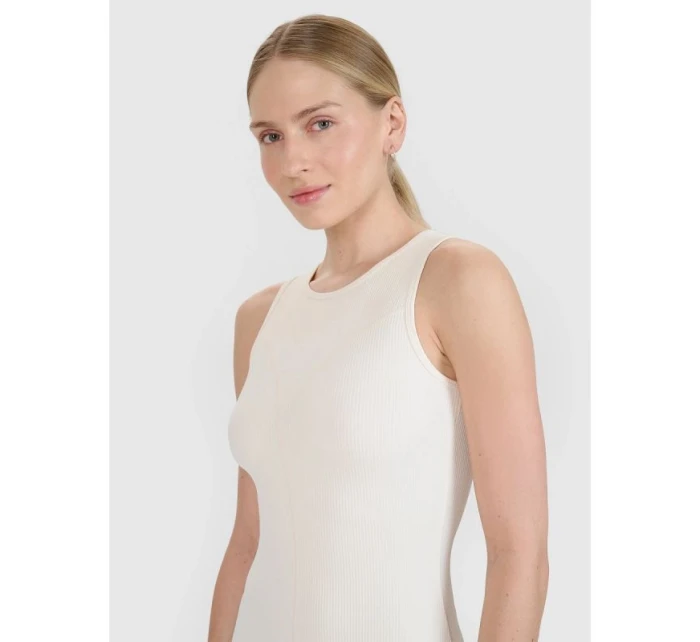 Dámske mini šaty z rebrovaného úpletu 4F 4FRSS25TDREF188-11S