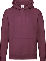 Fruit of the Loom Premium Hooded Sweat Pánska mikina s kapucňou 16.2152 bordová