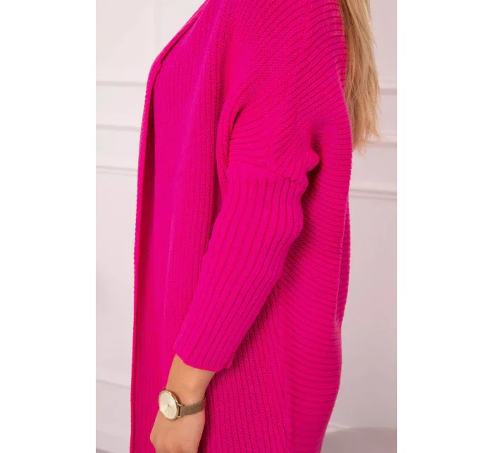Svetr s netopýřími rukávy růžový model 18978875 - K-Fashion