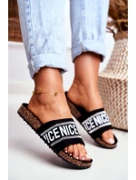 Klapki Na Korku Z Cyrkoniami Czarne Be Nice Klapki Na Korku Z Cyrkoniami Czarne Be Nice