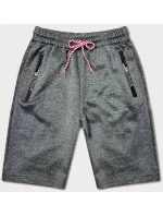Pánske krátke šortky tmavosivé (8K200-5)