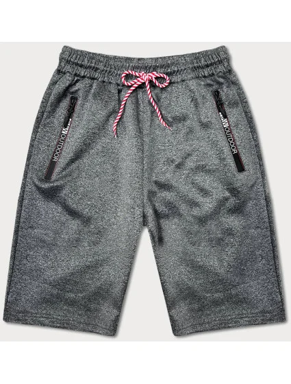 Pánske krátke šortky tmavosivé (8K200-5)