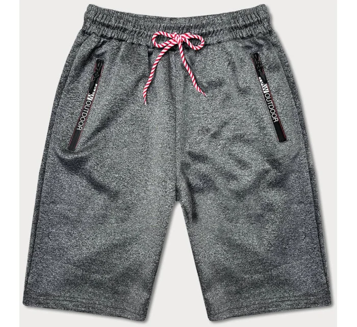 Pánske krátke šortky tmavosivé (8K200-5)