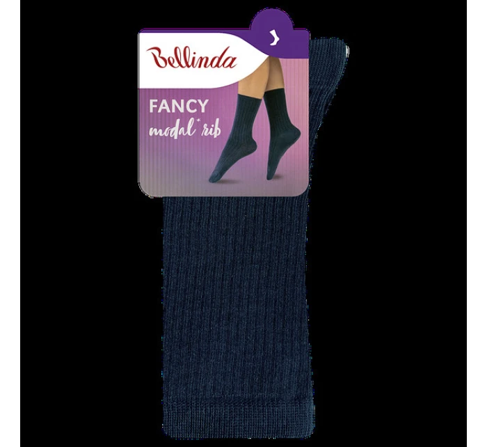 Dámske modalové ponožky FANCY RIB MODAL SOCKS - BELLINDA - modré Dámske modalové ponožky FANCY RIB MODAL SOCKS - BELLINDA - modré