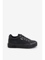 Trampki Damskie Na Platformie Ocieplane Big Star OO274A465 Czarne Trampki Damskie Na Platformie Ocieplane Big Star OO274A465 Czarne