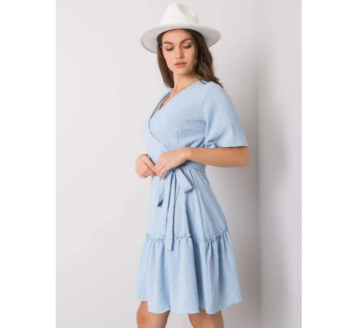 Šaty LK SK model 20822427 modrá - FPrice Šaty LK SK model 20822427 modrá - FPrice