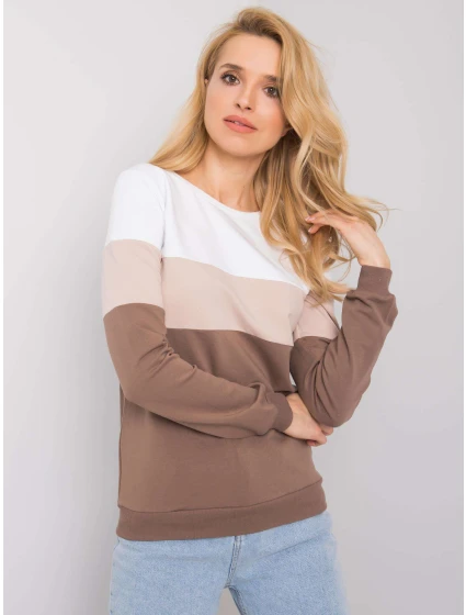 Blúzka RV BL 5787.15X bielo-hnedá Blúzka RV BL 5787.15X bielo-hnedá