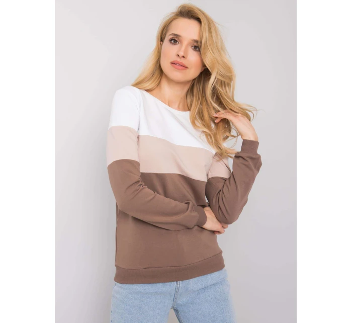 Blúzka RV BL 5787.15X bielo-hnedá Blúzka RV BL 5787.15X bielo-hnedá