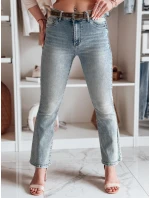 Dámské džínové kalhoty s páskem modré Dstreet model 21985498 - FashionStreet