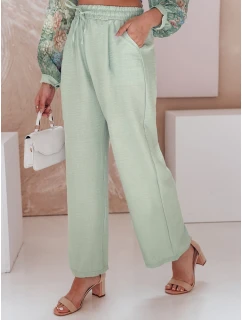 Dámské kalhoty se širokými nohavicemi green Dstreet model 21987418 - FashionStreet