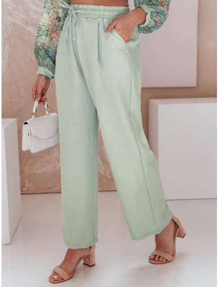 Dámské kalhoty se širokými nohavicemi green Dstreet model 21987418 - FashionStreet