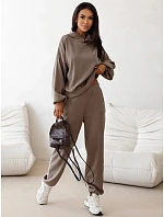 Dámská souprava z kordového úpletu s kapucí a kalhotami Fango FashionStreet AY1250 Dámská souprava z kordového úpletu s kapucí a kalhotami Fango FashionStreet AY1250