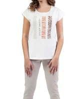 Dámské pyžamo model 21081347 beige - Regina