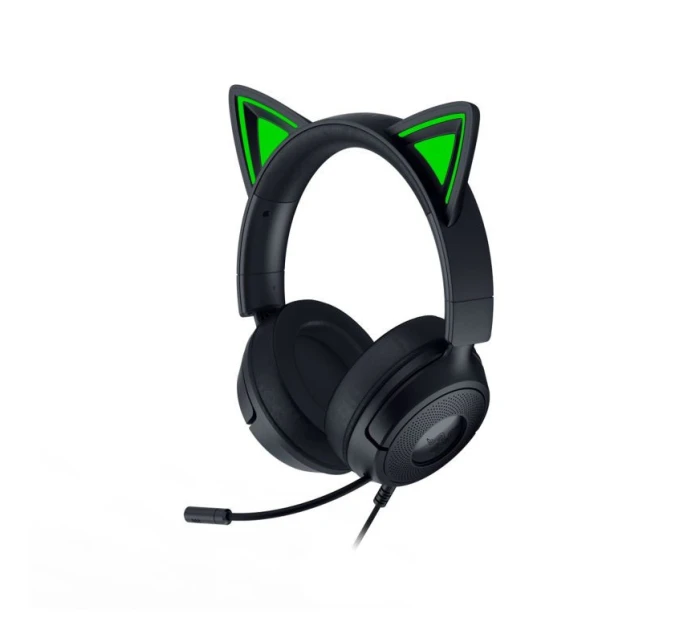 Razer Gaming Kraken Kitty V3 X Káblové slúchadlá do uší s mikrofónom Black Razer Gaming Kraken Kitty V3 X Káblové slúchadlá do uší s mikrofónom Black