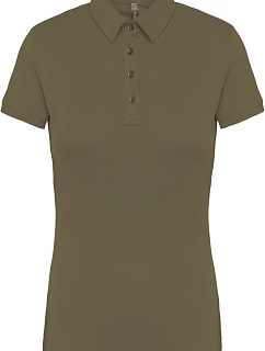 K 263 Dámské žerzejové polo model 22507241 light khaki - Kariban